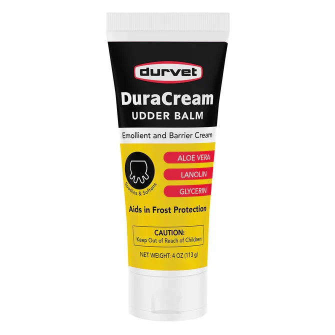 Durvet Duracream Udder Balm Tube Livestock Animals Soothe Chapped Skin 4oz.