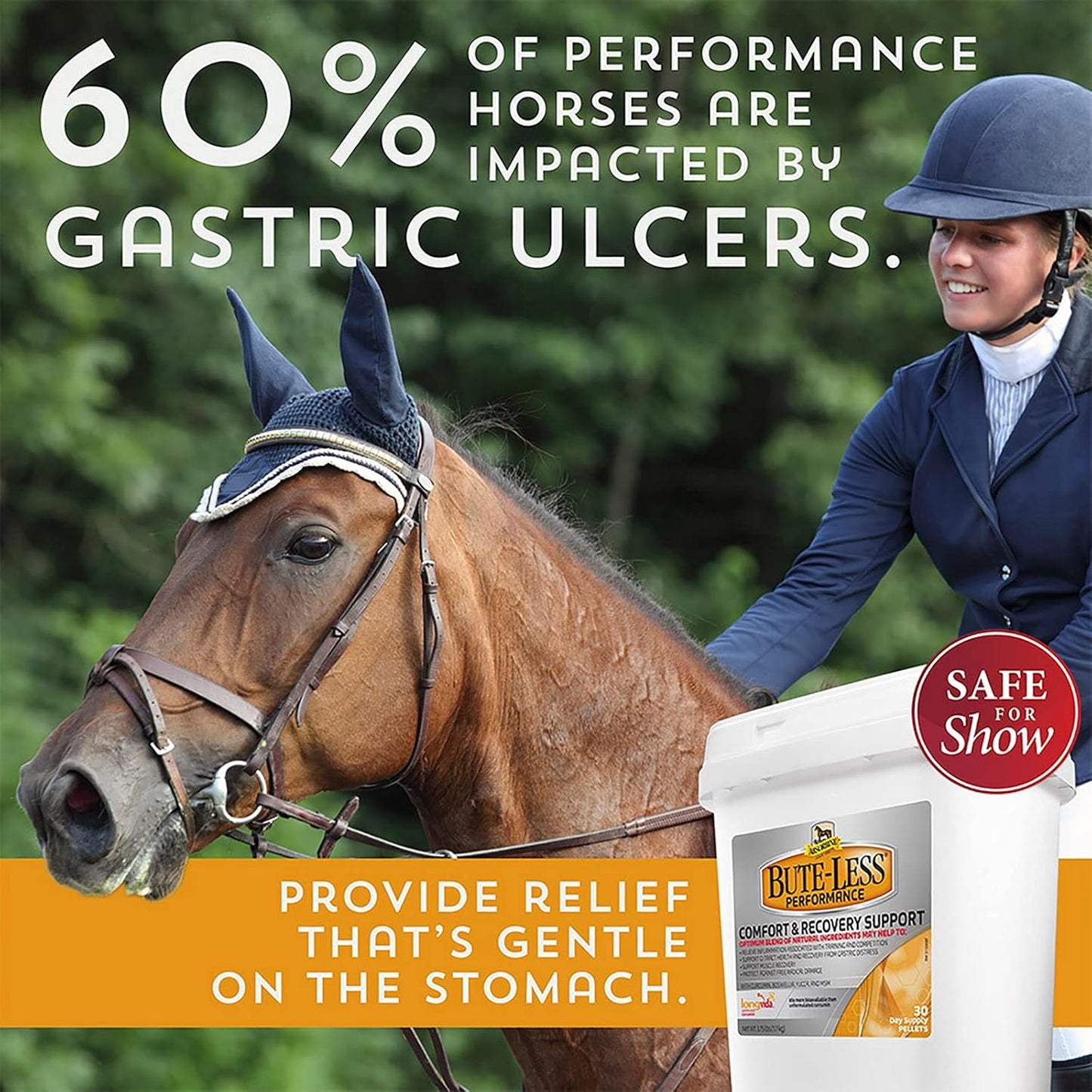 Absorbine Bute-Less Performance Comfort & Recovery Support Pellets 3.75 lbs.