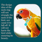 Parrot Bells Parrot Collar Necklace Parrot Decoration Parrot Scarf Clothes Budgerigar Peony Parrot Cockatiel Golden Sun Parrot