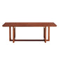 Chinese Style Imitation Rattan Tea Table Walnut Color