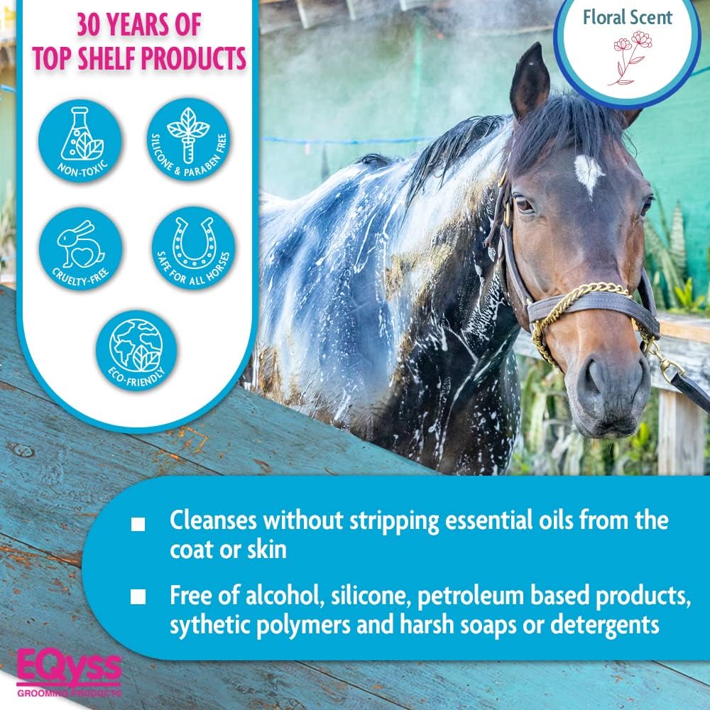 EQyss Micro-Tek Medicated Shampoo for Horses 32oz. Itch Relief Horse Grooming