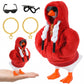 7inch Desk Goose Outfits, Desktop Goose Clothes With 1 Sunglasses & 1 Necklaces, Plush Hoodie Set For Magnetic Goose Statue