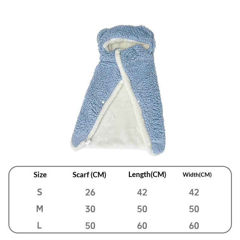 Pet Blanket, Dog Clothing, Winter Wear For Small And Medium-sized Dogs