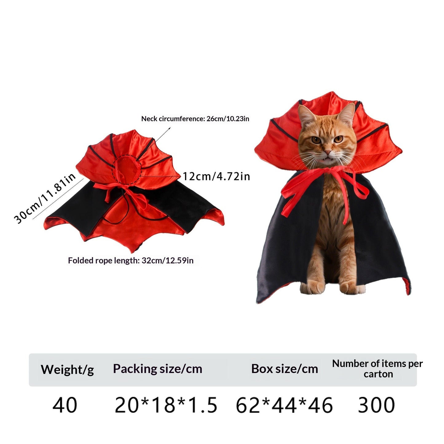 Pet Costume Cat Transformation Funny Holiday Dress-Up Outfit