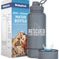 Dog Mom Water Bottle 32oz Insulated Stainless Steel with Dog Bowl Travel