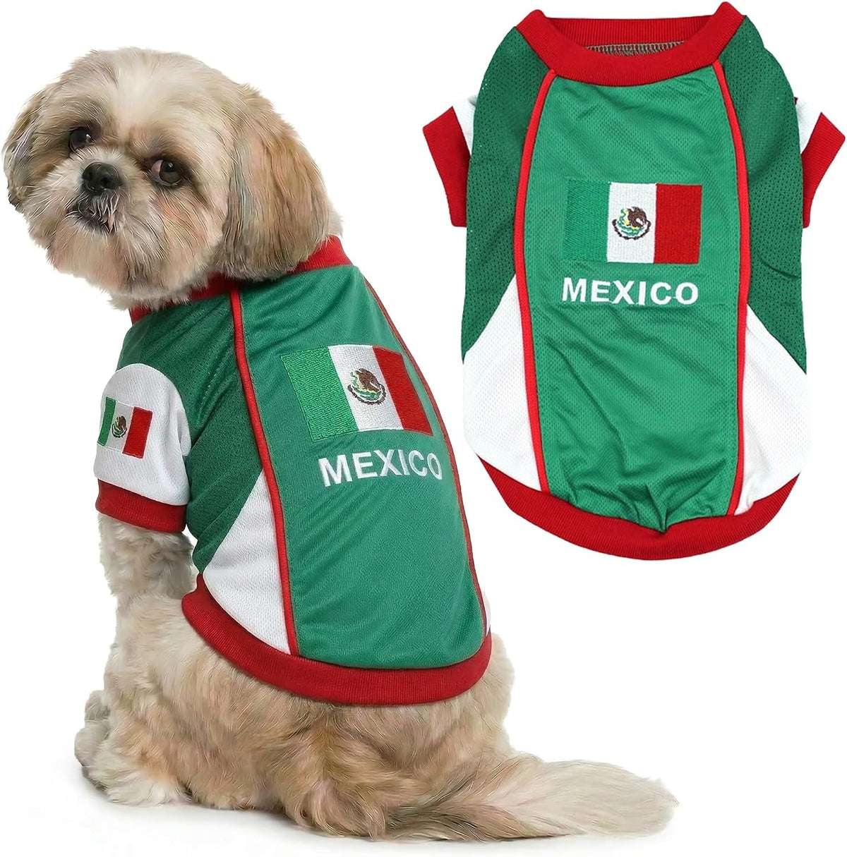 Parisian Pet Breathable Mesh Soccer Jersey for Dogs, XS–5XL