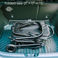 Pet Stroller 4 Wheel Dog Cat Foldable Removable Carrier 33lb Black