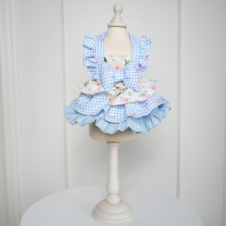 Cute Floral-patterned Gloria Dress For Small And Medium-sized Dogs