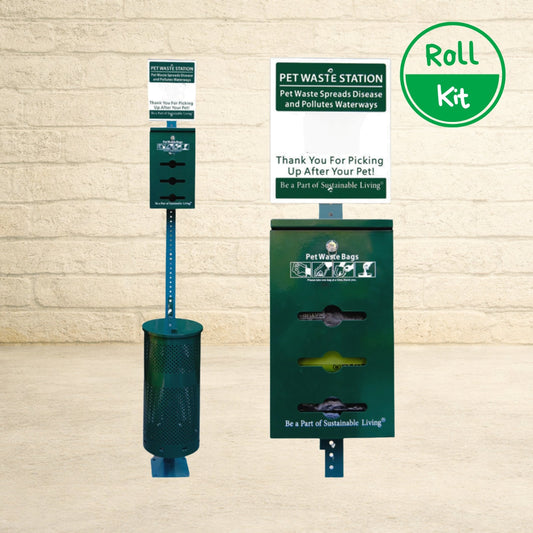 Bulk Roll Poop Bags Dog Station Kit