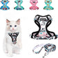 Cat Harness and Leash Set Escape Proof Reflective Adjustable Vest