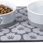 Paw & Patch Ceramic Pet Collection, Medium Set, 6X2", Gray, 2 Piece