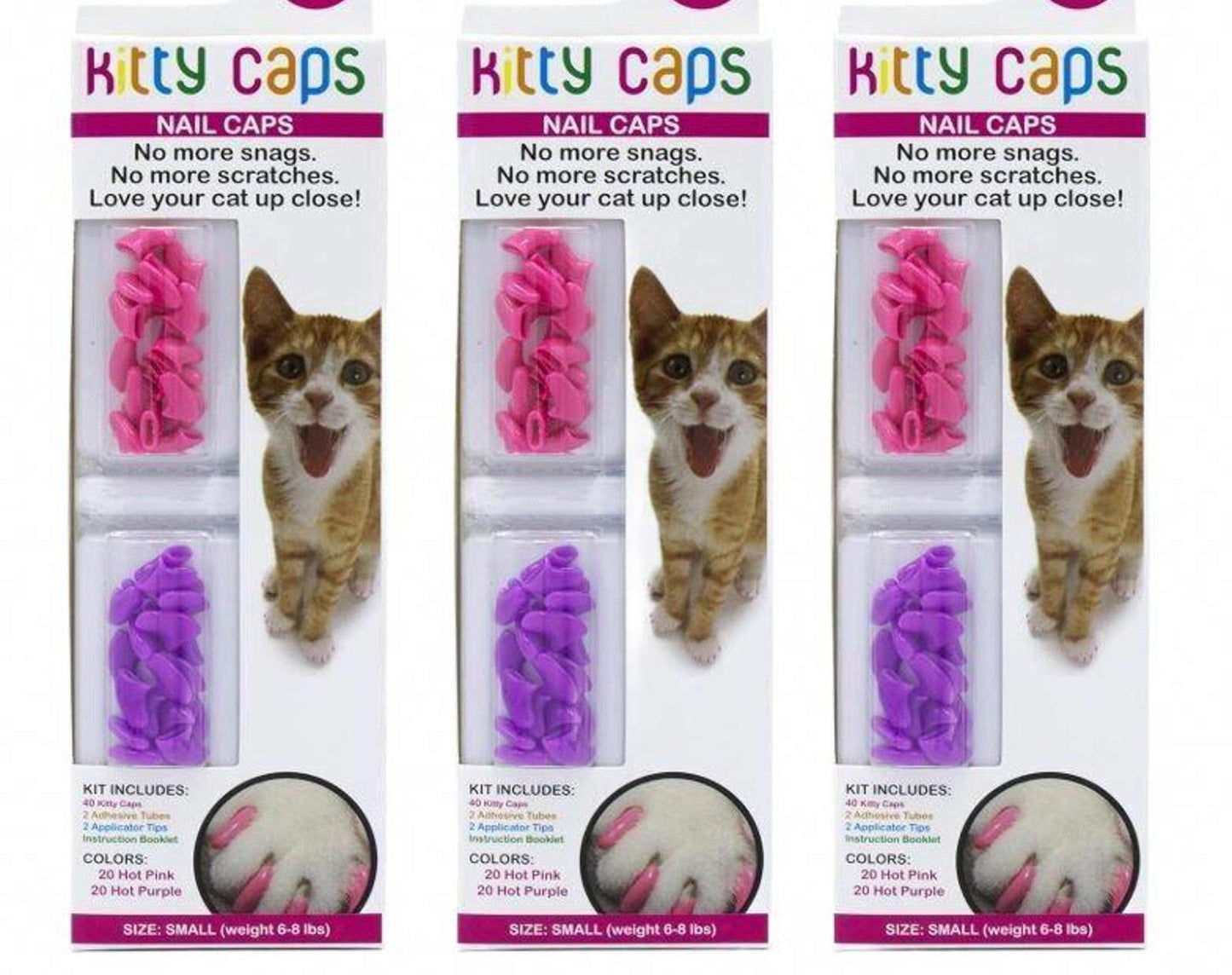 Nail Caps for Cats -Stop scratching kit  Medium 2 New Kits