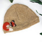 Sleeping Fox Cashmere Hat - Newborn