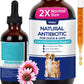 Wellix Cat Dog Constipation Relief Liquid 4 oz Probiotic Chicken Flavor