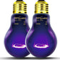 2Pack- 75W or 100W Reptile Night Heat Lamp Purple E26 E27 Bulbs