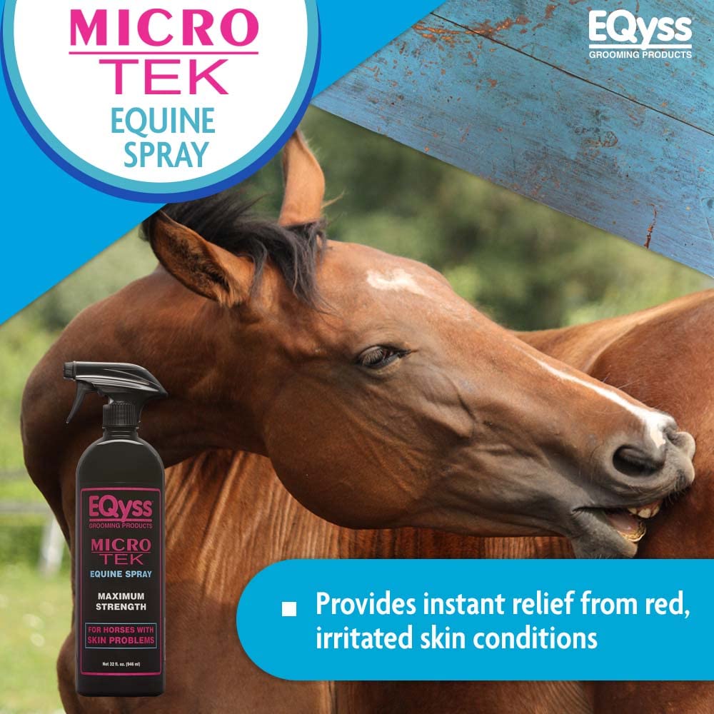 EQyss Micro-Tek Equine Spray 32 oz. pH Balanced Horse Skin Spray Mist