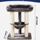 28-Inch Cat Tree for Large Cats | Window Perch, Hammock & Scratching Post