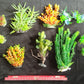 Premium Artificial Aquarium Plant Package for Fish Tank, Small Garden