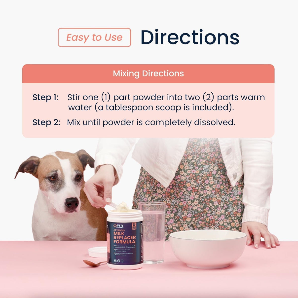 Vets Preferred Puppy Milk Replacer with Colostrum – 12 oz