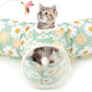 3-Way Collapsible Tunnel Cat Toy with Ball & Peek Hole for Indoor Cats & Kittens