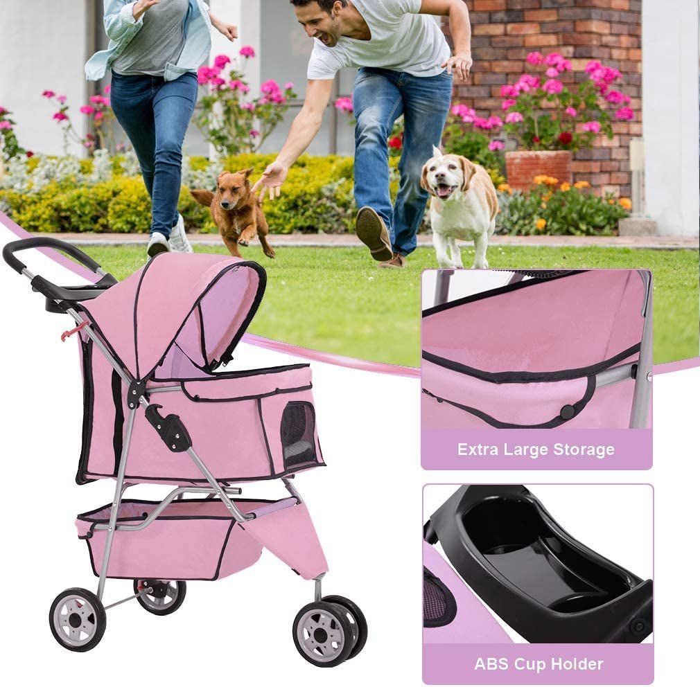 Cochecito para mascotas de 3 ruedas