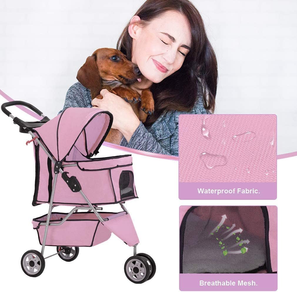Cochecito para mascotas de 3 ruedas