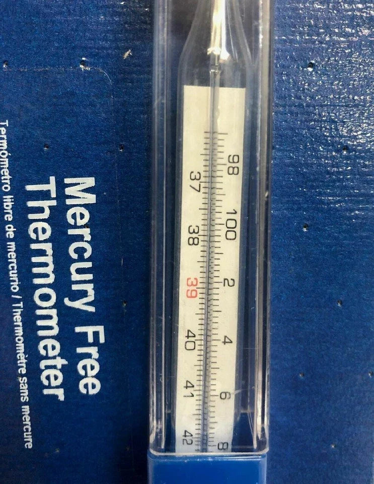 Ideal Veterinary Digital Thermometer Mercury Free w/ Case Livestock Horses Dogs