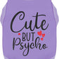 Dog Shirt Cotton Small Medium Dogs Cute Psycho Shirt Soft Breathable