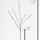 31" Faux Pussy Willow Stem