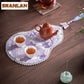Chinese Beaded Brocade Gourd Tea Table Mats Gift Idea