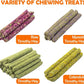 32Pcs Timothy Hay Sticks 320G Rabbit Toys Bunny, Guinea Pig Toys Natural Hamster Toys for Teeth Handmade Treats and Chews Chinchilla Rat Gerbil