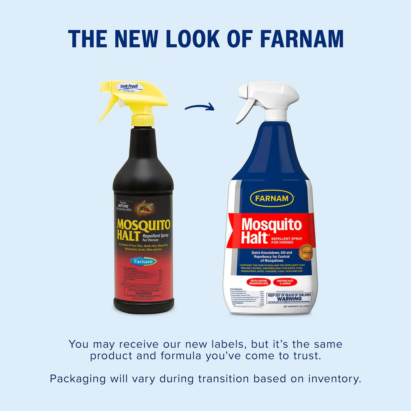 Farnam Mosquito Halt Horse Repellent Spray 32 oz. Fast Knockdown Mosquito & Flies