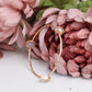 Three Stone Bangle Bracelet (size XS)