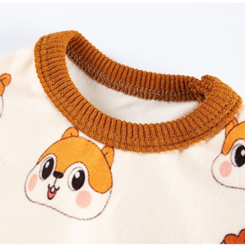 Cute All-Indian Squirrel Dog Sleeveless Clothes, Warm Winter Dog Jumpsuit, Teddy Soft-soled Shirt