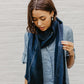 Brushed Alpaca Striped Scarf