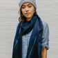 Brushed Alpaca Striped Scarf