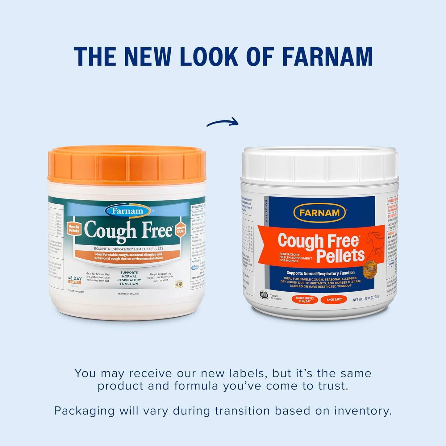 Farnam Cough Free Pellets for Horses Respiratory Support 1.75 lb.