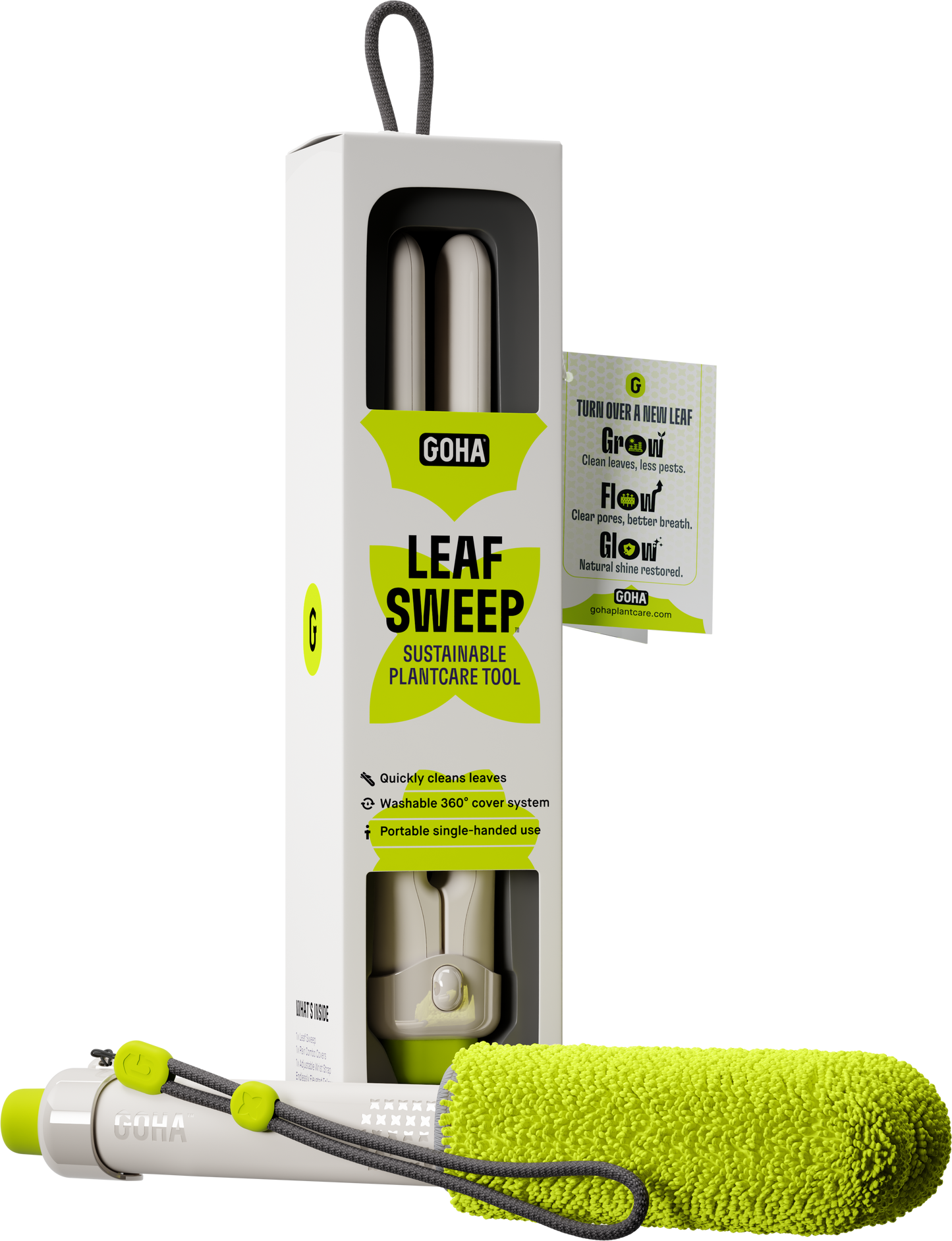 Leaf Sweep™ Plant Cleaning Tool - Starter Kit w/ Combo Covers