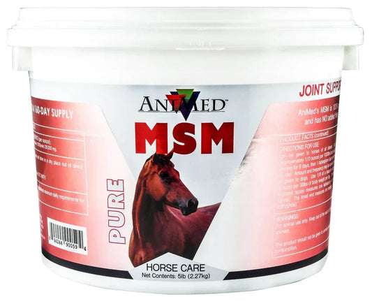AniMed Pure MSM Horse Joint Supplement Horse Care Support USA Made 5lb.