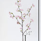 36" Faux Quince Blossom Pink Stem Flowering Branch