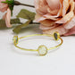 Three Stone Bangle Bracelet (size XS)