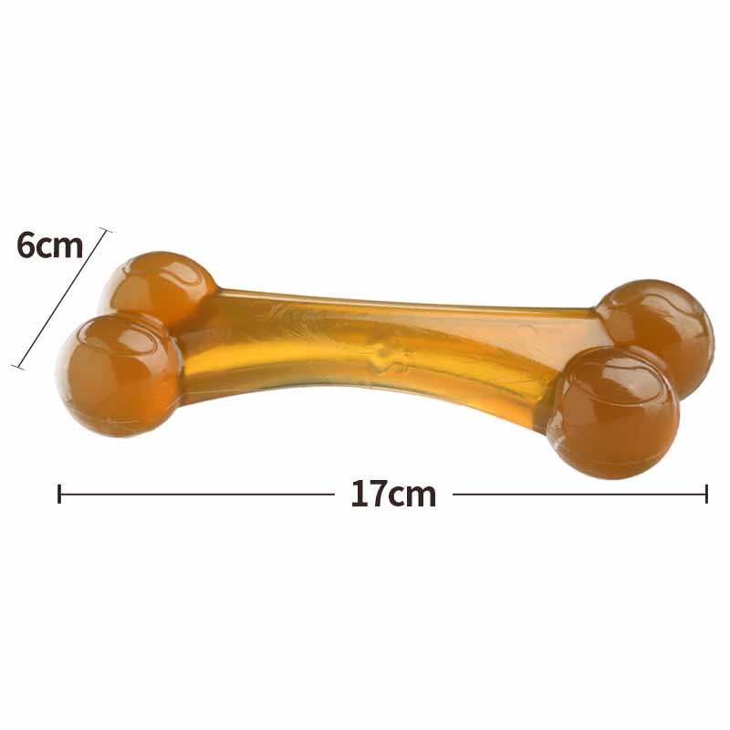 Pet PU Gnaw Double-head Arched Bone Molar Rod