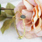 Three Stone Bangle Bracelet (size XS)