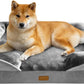 Orthopedic Dog Bed Sofa with Bolster Washable Cover Waterproof Liner
