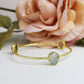 Three Stone Bangle Bracelet (size XS)