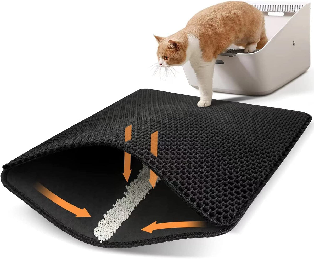 Alfombrilla para arena de gatos Conlun Alfombrilla atrapa-arena para gatos