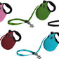 Alcott Adventure Retractable Reflective Belt Leash for Dogs, 16' Long, MD Red