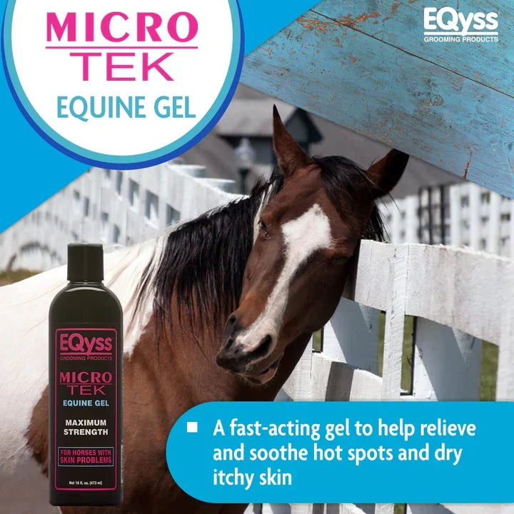 EQyss Micro-Tek Equine Gel 16 oz. Aloe Cooling Leave-On Horse Skin Soother
