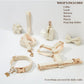Milky White Velvet Set