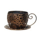 Teacup-Shaped Floral Cutout Planter – Decorative Indoor & Outdoor Accent